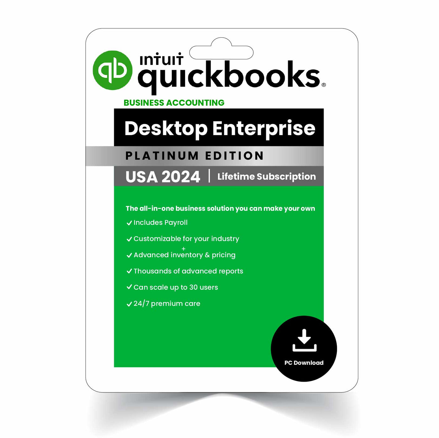 QuickBooks Desktop Enterprise Platinum 2024 ( No Subscription)